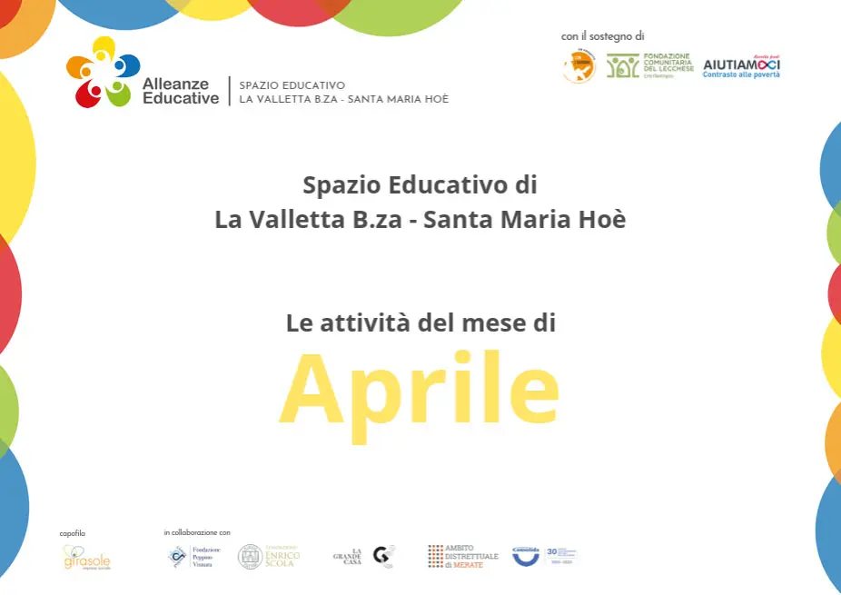 Attività Alleanze Educative - Aprile