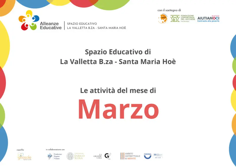 Attività Alleanze Educative - Marzo