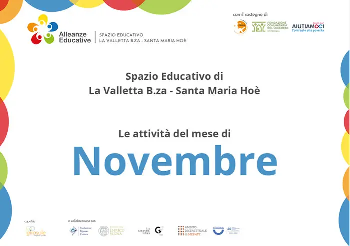 Attività Alleanze Educative - Novembre